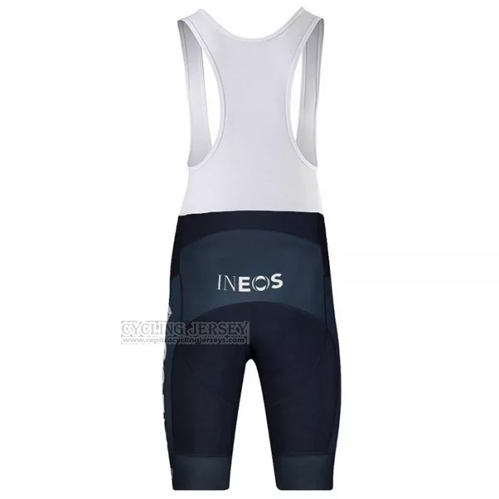 2022 Cycling Jersey Ineos Grenadiers Black Gray Short Sleeve and Bib Short